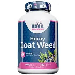 Комплекс Haya Labs Horny Goat Weed для підвищення тестостерону і чоловічого здоров'я 1000 мг 120 таблеток (820211)