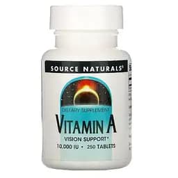Вітамін А Source Naturals 10000 IU 250 таблеток