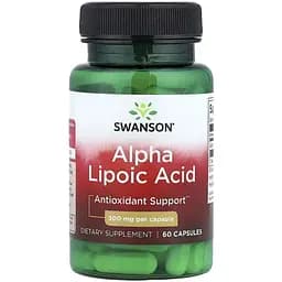 Альфа-ліпоєва кислота Swanson Alpha Lipoic Acid 300 мг 60 капсул - мініатюра 1