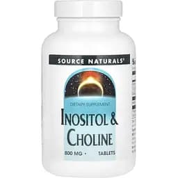 Холін і Інозитол Source Naturals Inositol & Choline 800 mg 50 таблеток