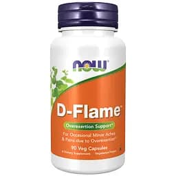 Натуральна добавка NOW D-Flame, 90 вегакапсул - мініатюра 1