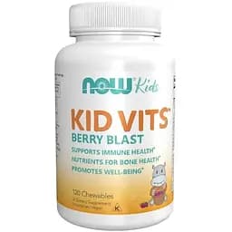 Вітаміни для дітей Now Berry Blast Kid Vits 120 жувальних таблеток