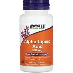 Альфа-ліпоєва кислота Now Foods Alpha Lipoic Acid 60 капcул