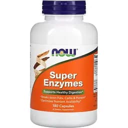 Натуральна добавка Now Super Enzymes 180 капсул
