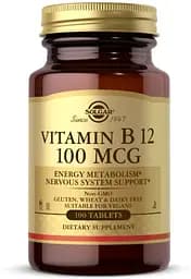 Витамины и минералы Solgar Vitamin B12 100 mcg, 100 таблеток