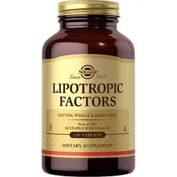 Ліпотропний фактор для метаболізму жирів Solgar Lipotropic Factors 100 таблеток (2022-10-1533)