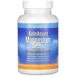 Магний Natures Plus Kalm Assure Magnesium, 120 вегакапсул.