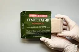 Бинт гемостатичний, кровоспинний Сентафарм 7.5 см х 3.6 м 1 шт. - мініатюра 2