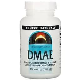 Натуральна добавка Source Naturals DMAE, 100 капсул