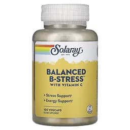 Вітаміни та мінерали Solaray Balanced B Stress, 100 вегакапсул