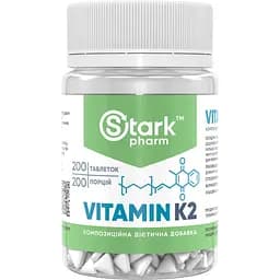 Харчова добавка Stark Pharm Vitamin K2, 200 таблеток