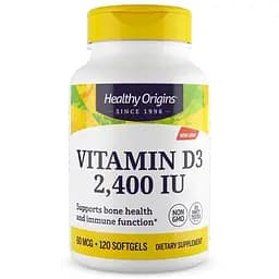 Вітаміни та мінерали Healthy Origins Vitamin D3 2400 IU 120 капсул