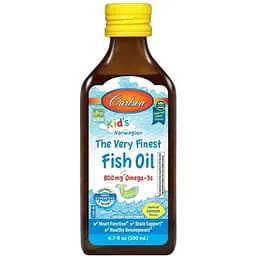 Жирні кислоти Carlson Labs Kid's The Very Finest Fish Oil 200 мл Лимон