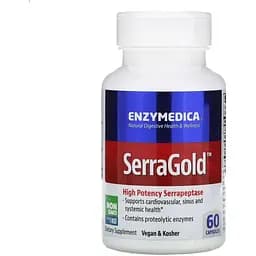 Натуральна добавка Enzymedica Serra Gold 60 капсул