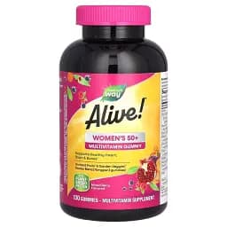 Мультивітаміни для жінок 50+ Nature's Way Alive! Women's 50+ Multivitamin Gummy смак ягід 130 жувальних цукерок