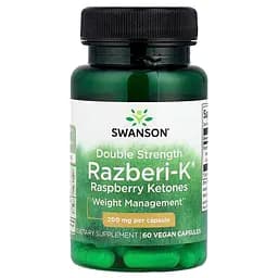 Кетони малини Swanson Razberi-K 200 mg, 60 вегакапсул - мініатюра 1