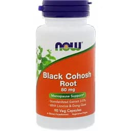 Корінь клопогона гоновидного Now Foods Black Cohosh Root 80 мг 90 капсул