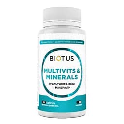 Мультивитамины и минералы, Multivits & Minerals, Biotus, 60 капсул (BIO-533211)