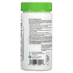 Мультивітаміни для жінок Rainbow Light Certified Women's Multivitamin 120 вегетаріанські капсули - мініатюра 3
