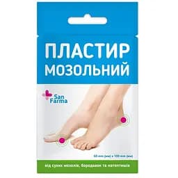 Пластир мозольний San Farma 6 см х 10 см