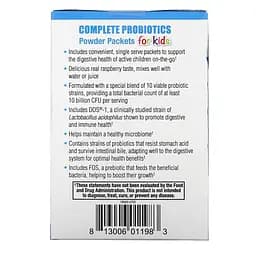 Пробіотики і пребіотики Dr. Mercola Complete Probiotics for Kids, 30 пакетиків - Малина - мініатюра 4