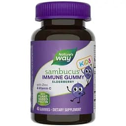 Екстракт чорної бузини Nature's Way Sambucus Kids Immune Gummy 40 жувальних цукерок - мініатюра 1