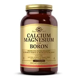 Вітаміни та мінерали Solgar Calcium Magnesium Plus Boron, 250 таблеток
