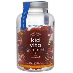 Добавка дієтична Nutriversum Kidvita Полуниця 60 жувальних цукерок