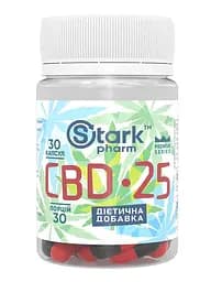 Канабідіол Stark Pharm Stark CBD 25 mg 30 caps (1086-2023-10-2085)