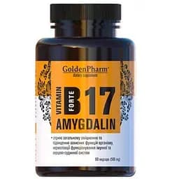 Вітаміни та мінерали Golden Pharm Vitamin B17 Amygdalin Forte 60 вегакапсул