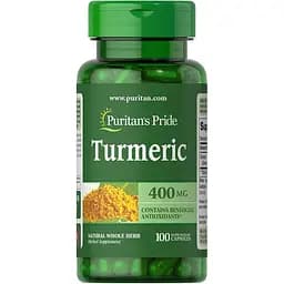 Натуральна добавка Puritan's Pride Turmeric 400 mg 100 капсул