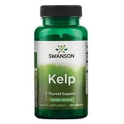 Йод Swanson Kelp Iodine Source 225 mcg 250 Tabs Per Bottle (1086-100-70-7269499-20)