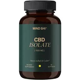 Канабідіол Mind Shi CBD Isolate 1500 мг 60 м'яких капсул - мініатюра 1