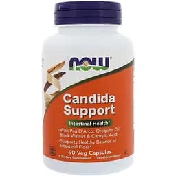Натуральна добавка Now Candida support 90 капсул