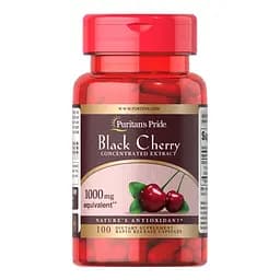 Натуральна добавка Puritan's Pride Black Cherry 1000 mg, 100 капсул