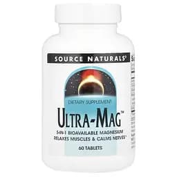 Комплекс магнию Source Naturals Ultra-Mag 60 таблеток з п'яти форм