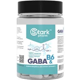 Пищевая добавка Stark Pharm GABA & B6 500 мг 120 пігулок