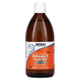 Риб'ячий жир Now Fish Oil Liquid Омега 3 500 мл
