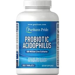 Пробіотики Puritan's Pride Probiotic Acidophilus 250 таблеток