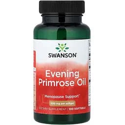 Олія примули вечірньої Swanson Evening Primrose Oil 500 мг 100 м'яких капсул