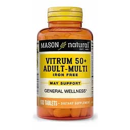 Вітаміни та мінерали Mason Natural Vitrum 50 + Adult-Multi Iron Free 100 таблеток