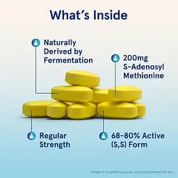 Дисульфат Тозилат Jarrow Formulas SAMe 200 мг 60 таблеток - мініатюра 5