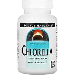 Хлорела Source Naturals Chlorella 500 мг 200 таблеток