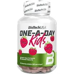 Витамины и минералы Biotech One-A-Day Kids 90 жевательных таблеток Клубника-малина