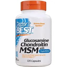 Комплекс Doctor's Best Glucosamine Chondroitin MSM with OptiMSM 120 капсул