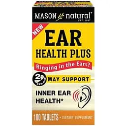 Вітаміни та мінерали Mason Natural Ear Health Plus, 100 таблеток