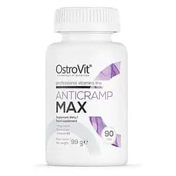 Магній, калій та вітамін B6 OstroVit Anticramp Max, 90 таблеток для підтримки м'язів - мініатюра 1