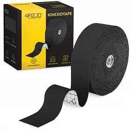 Лента кинезиологическая (кинезио тейп) 4FIZJO 5 см x 31 м Black (P-5905973405522)