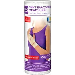 Бинт еластичний 2В середньої розтяжності 1 м x 10 см