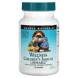 Натуральна добавка Source Naturals Wellness Children's Immune Chewable, 30 пастилок для дітей